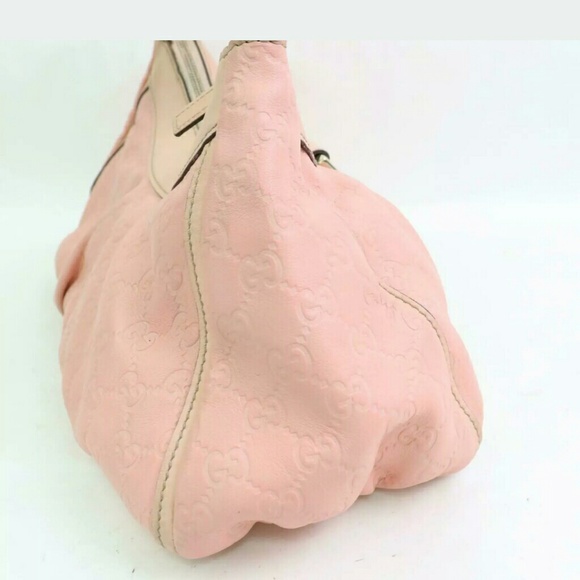 Gucci Pink Guccissima Leather D Ring Hand Bag - Picture 2 of 7